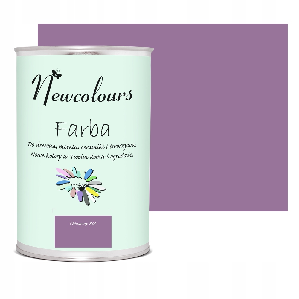 Farba do mebli Newcolours 900 ml Odważny Róż