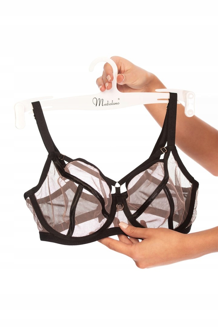 Biustonosz Naked Soft 19064 - Czarny, 70H MEDIOLANO Model Naked Soft 19064