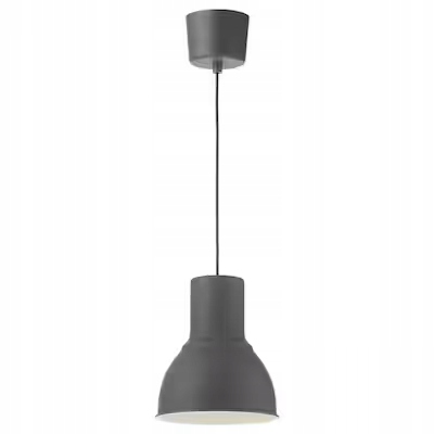 Ikea Hektar Závěsná lampa tmavě šedá 22 cm