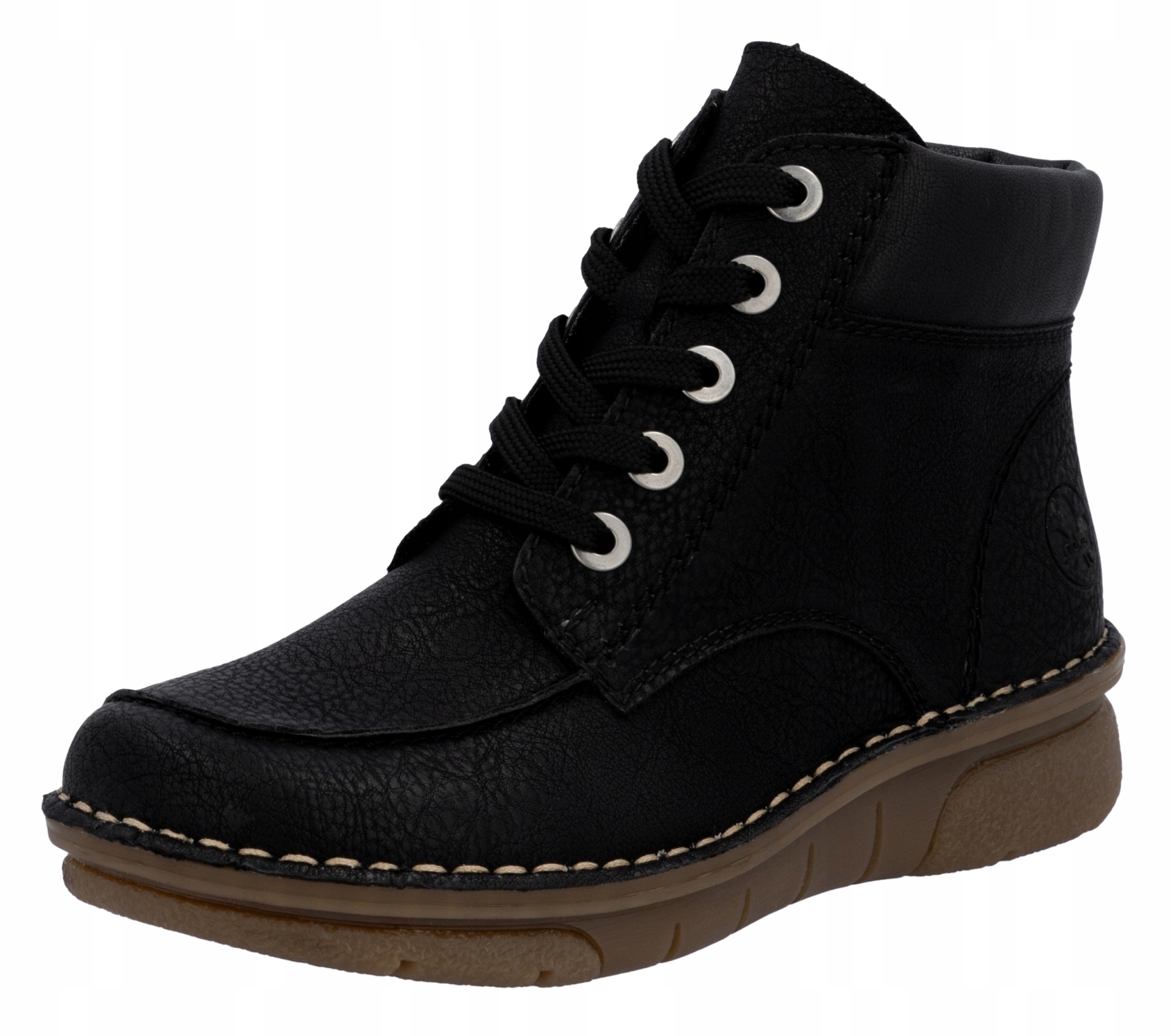 Černé kotníkové kotníkové boty Rieker 73303-00 vel. 36