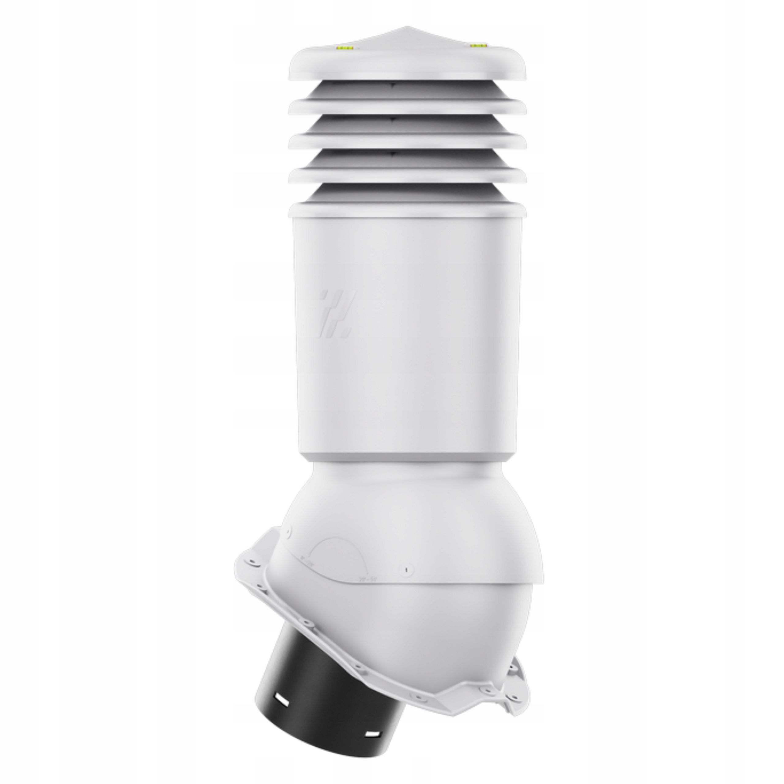 větrací komín Izolovaný HiVent fi125 Trapez T18 Světle Šedý