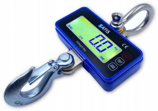 Waga hakowa podwieszana magazynowa 1500 kg 1,5 t / 0,5kg LCD SATIS OCS-P2