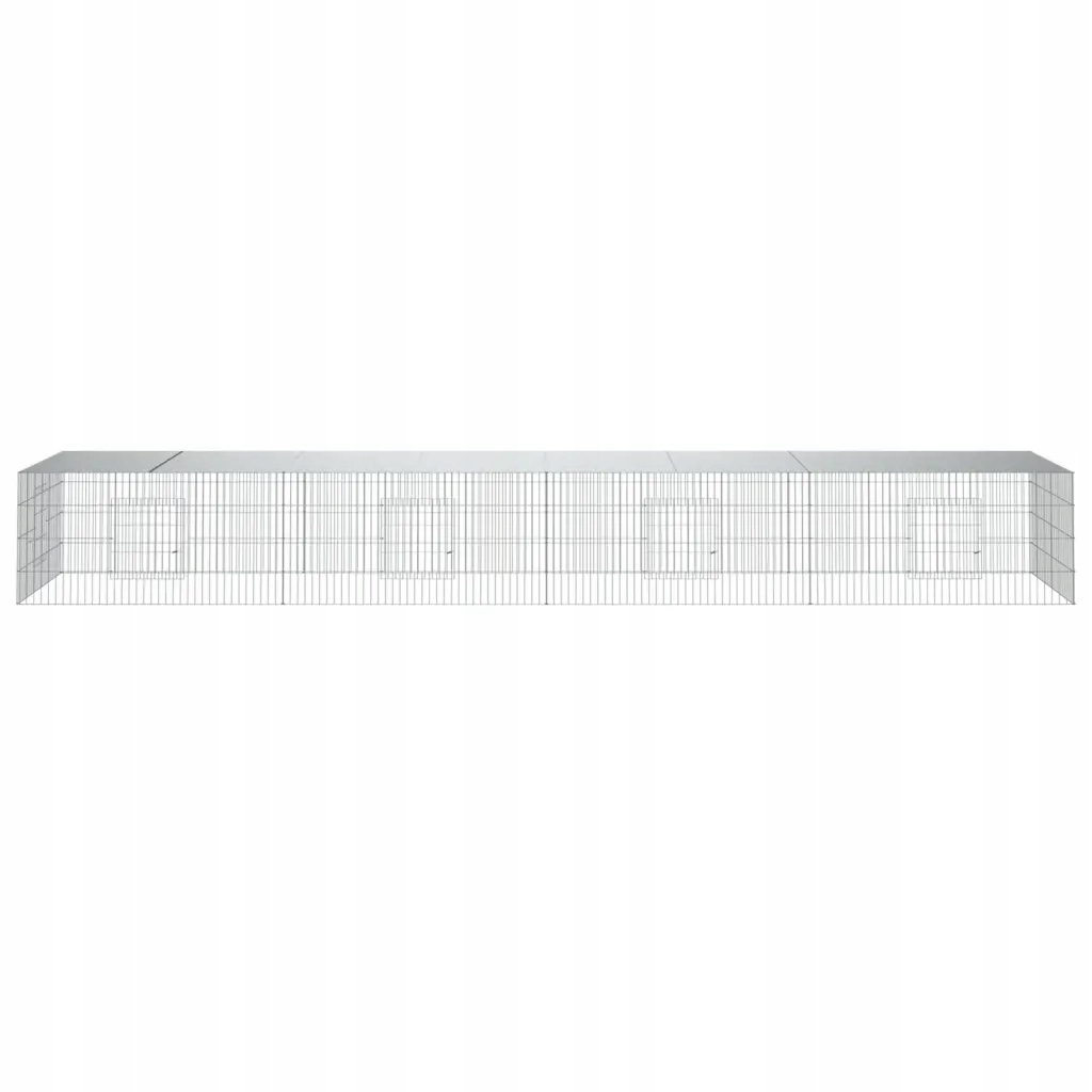 Levně Klec pro králíka, 4 panely, 433 x 109 x 54 cm, železo