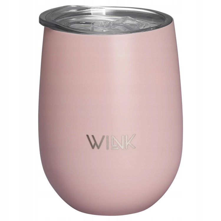 Wink Bottle, Kubek termiczny Tumbler Pink, bez Bpa, 350 ml