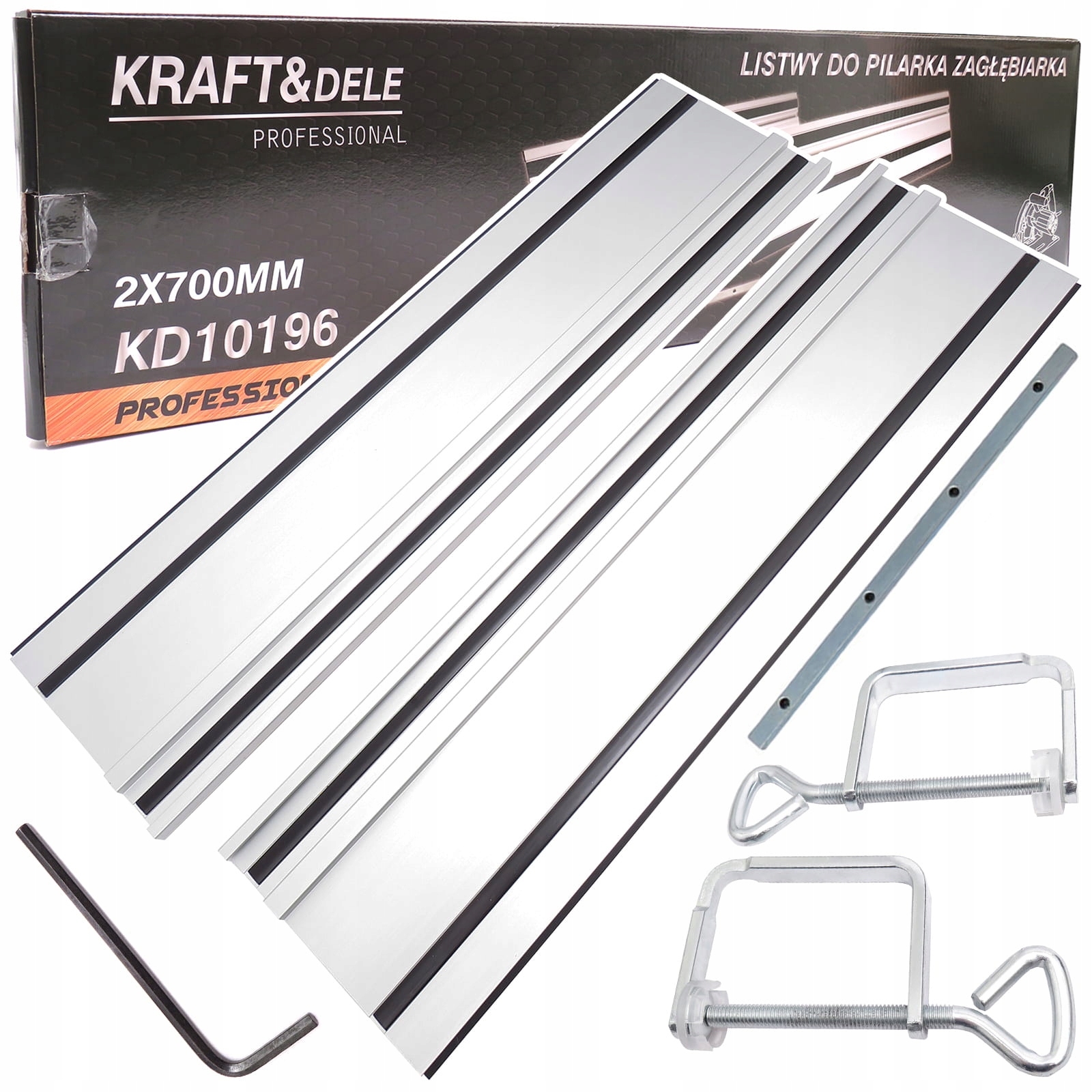 SZYNA PROWADZĄCA LISTWA DO PILARKI ZAGŁĘBIARKI 2x700mm DO PILAREK