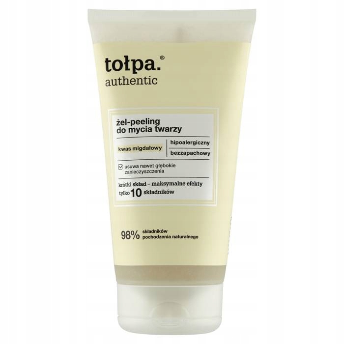 Tołpa Authentic żel - peeling do mycia twarzy