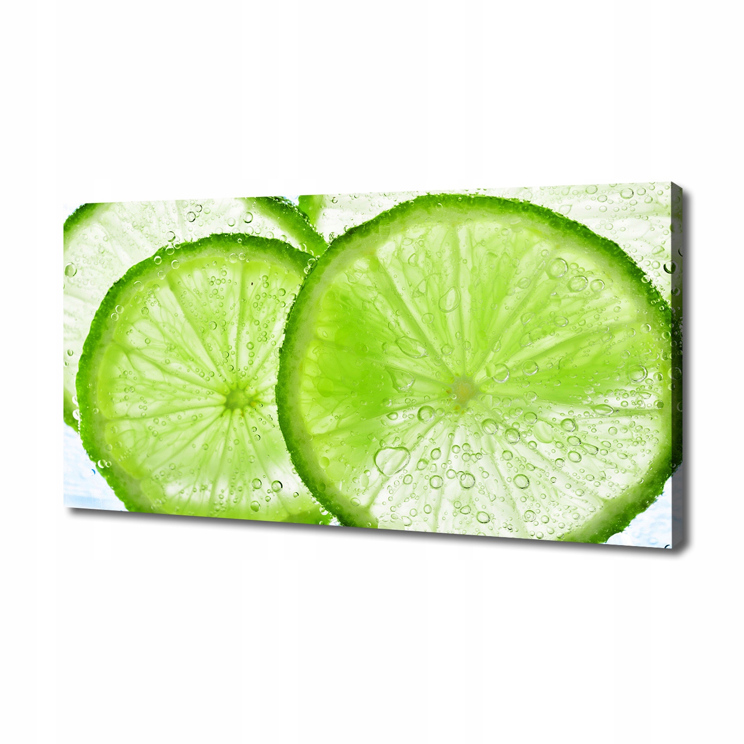 

Foto obraz na płótnie Limonki pod wodą 140x70 cm