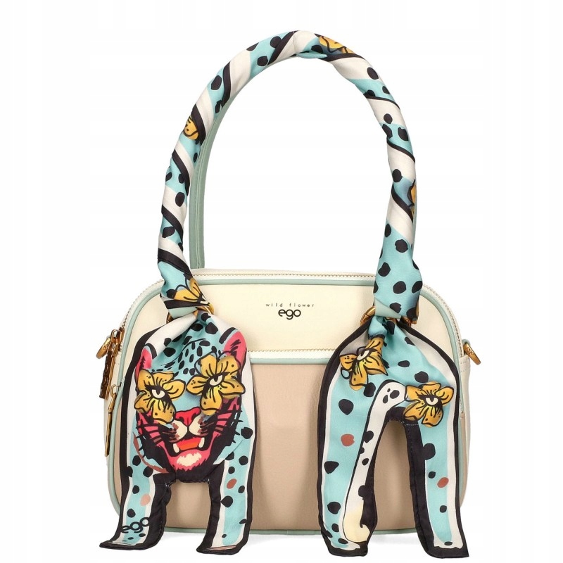 Torebka damska Ego Prima skóra naturalna listonoszka premium apaszka modowa