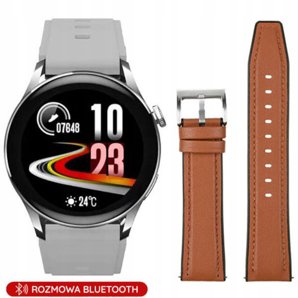 Smartwatch z funkcją rozmowy srebrny Pacific 35-02