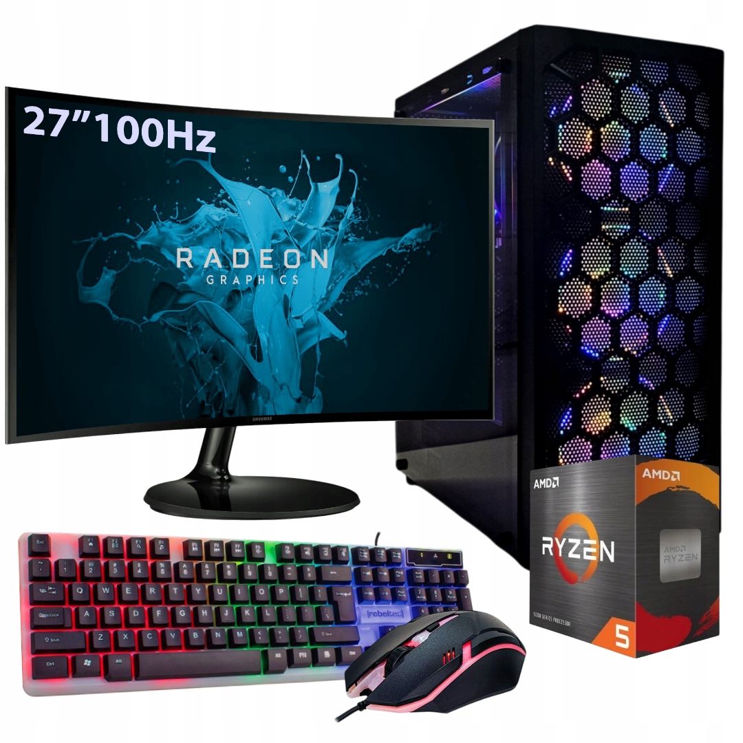 Set Počítač 27" |ryzen 5|VEGA 11|32GB|1TB|WI-FI|WIN 11