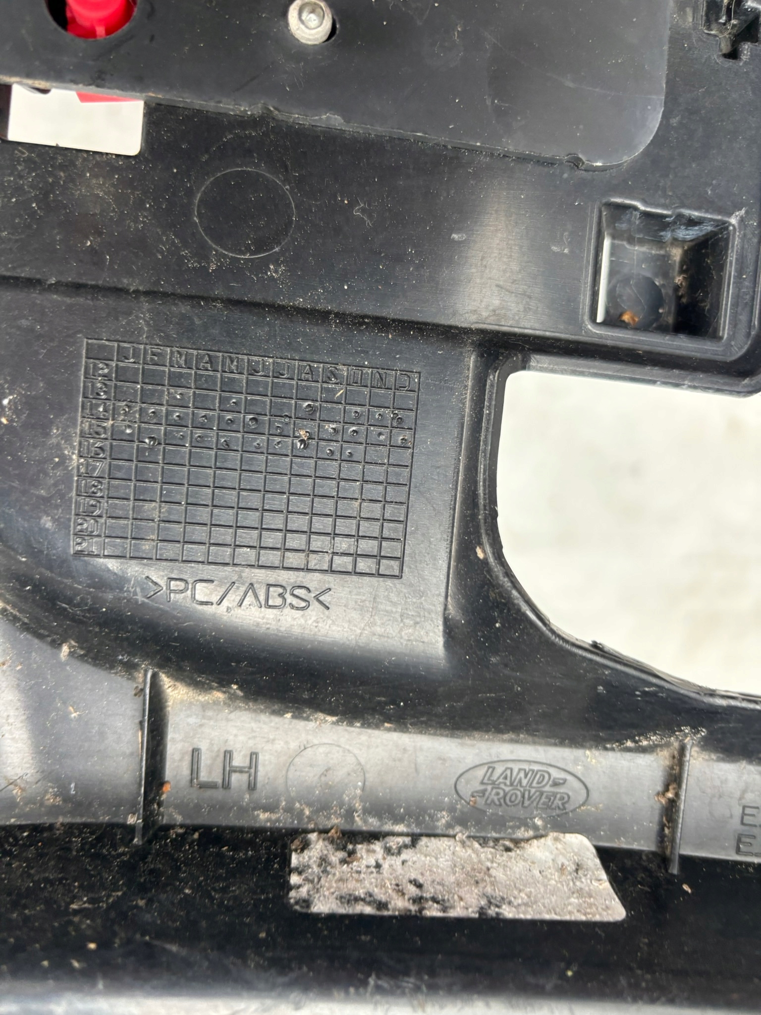 LAND ROVER EVOQUE L538 11- Support Support plaque Pare choc Gauche Arrière EJ32-17A151-AE