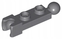 

Lego Płytka z kulką 1x2 Ciemny Szary 14419 NEW2szt