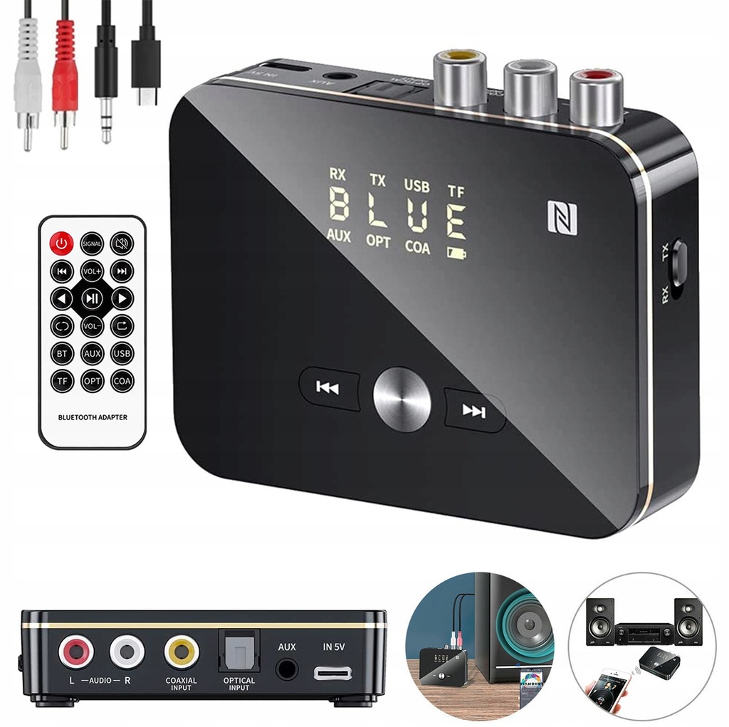 2 w 1 NFC Adapter Bluetooth Ugreen Wielofunkcyjne Profile Bluetooth A2DP