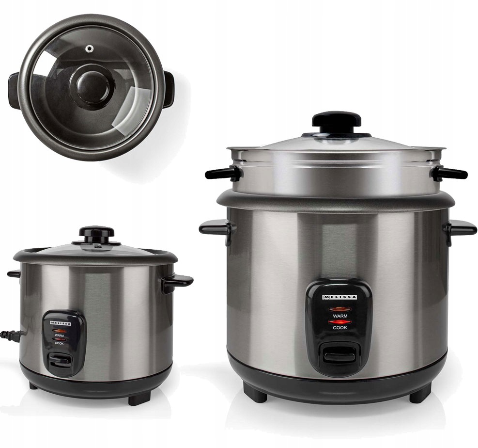 Přístroj Na Rýži Melissa 1,5 L 500 W, Parní Hrnec, Udržování Teploty, Nerez