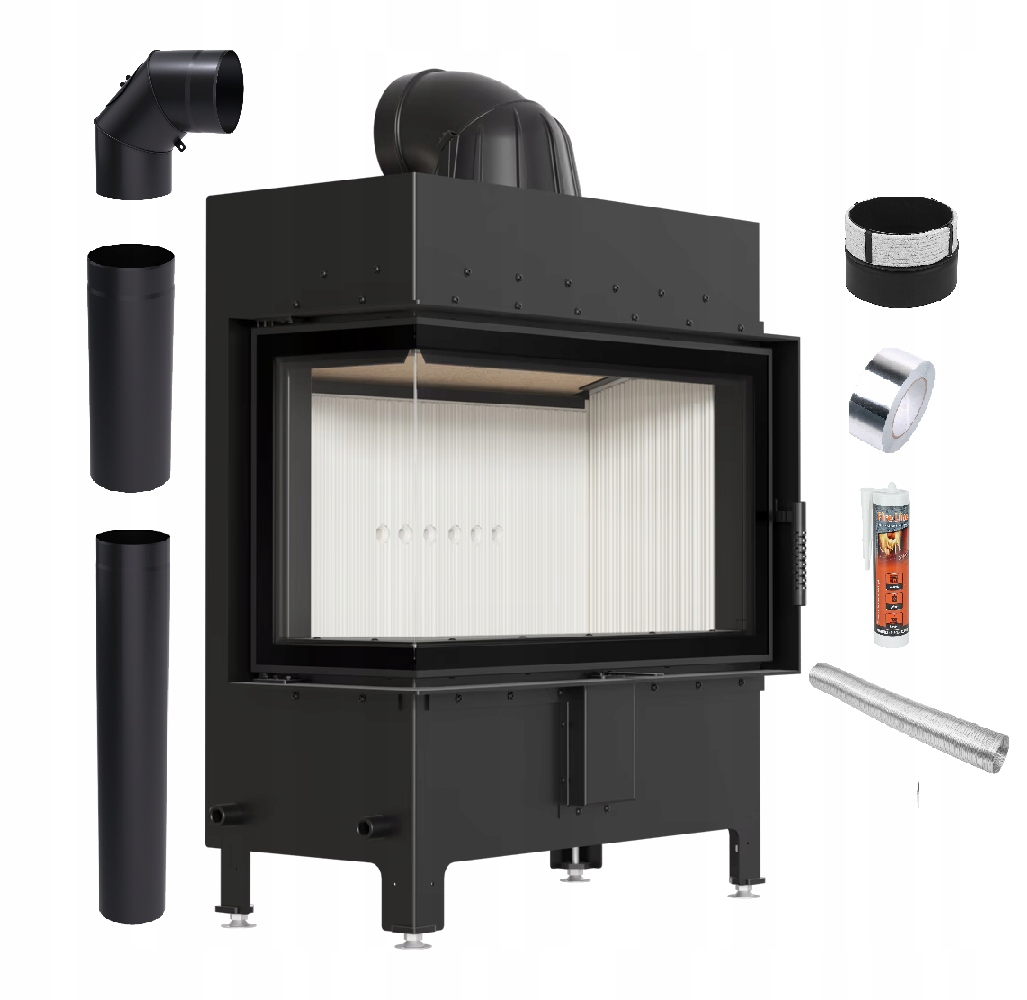 Krbová Vložka Lucy 14 kW Levá Ocelová Vzduchová Ekoprojektová Sada