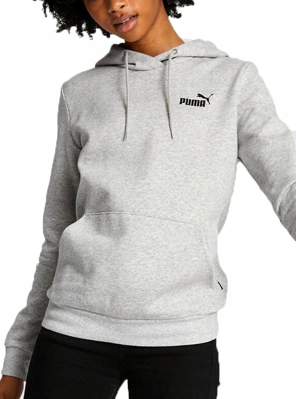 SPORTOWA BLUZA DAMSKA DRESOWA BAWEŁNIANA Z KAPTUREM PUMA ESSENTIALS - XL