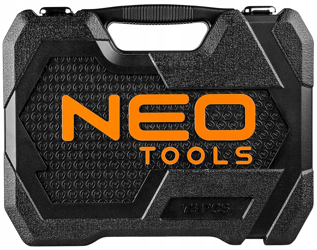 NEO TOOLS Klucze Nasadowe 1/2" 1/4" Zestaw Narzędzi 73 el. Walizka Stal CrV Marka Neo Tools