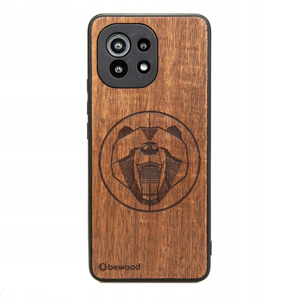 Fából készült Tok Xiaomi Mi 11 Lite 5G 5G Ne Medve Merbau