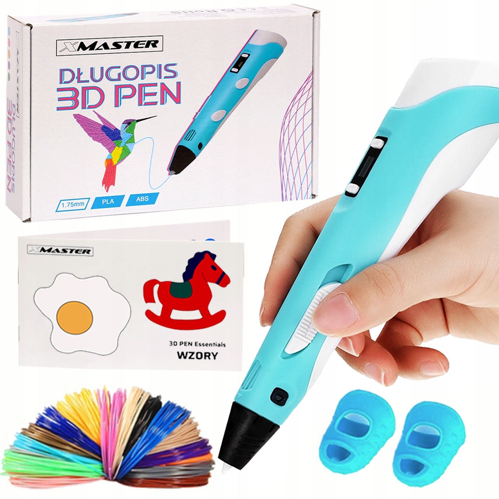 DŁUGOPIS 3D PEN 2 DRUKARKA + WKŁADY + KSIĄŻECZKA WZORY ZESTAW
