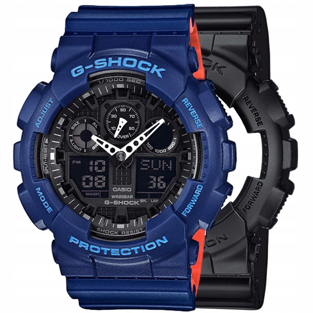 Sada G-shock GA-100-1A1ER Modrá