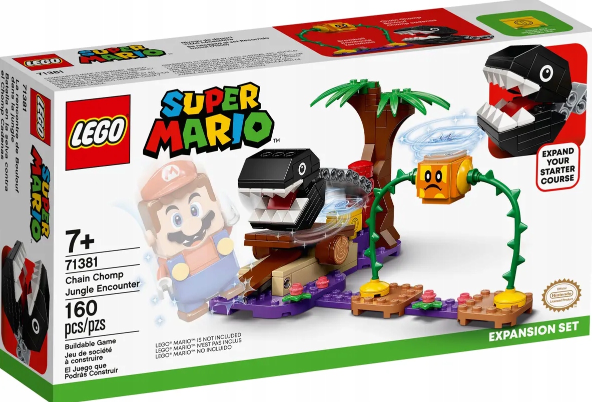 Lego Mario 71381 Spotkanie z Chain Chompem w dżungli
