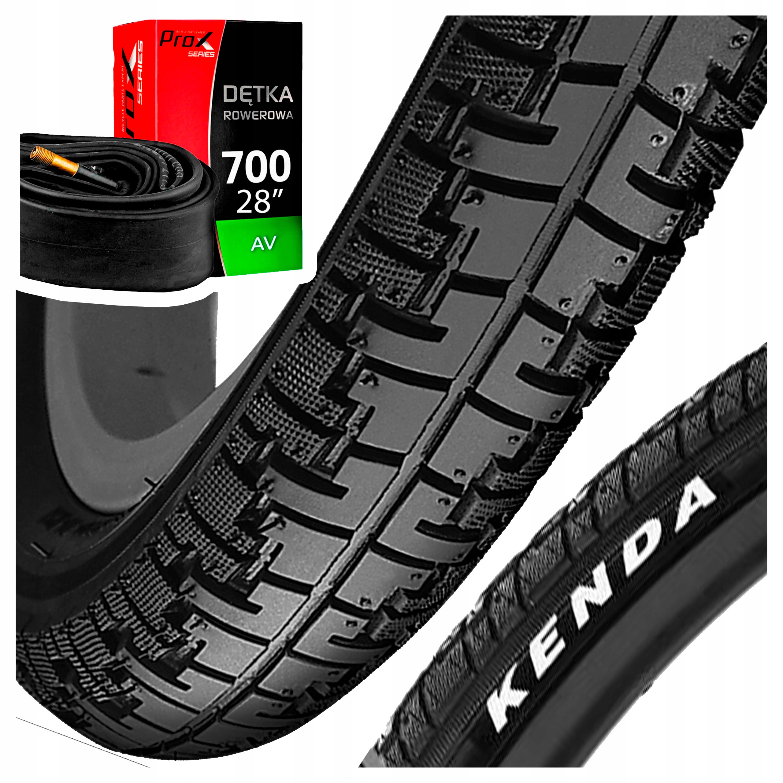 Opona Rowerowa Kenda K830 700x35C 37-622 Miejska Trekkingowa Dętka