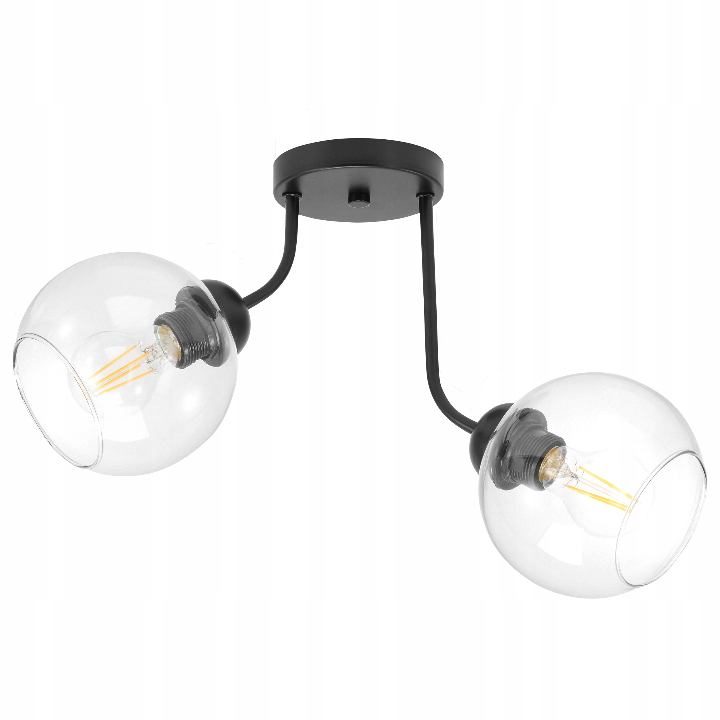 

Szklana Lampa Wisząca Sufitowa Żyrandol Kule Led