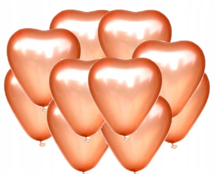 

Balony Chromowane Serca Rose Gold 30cm 10szt