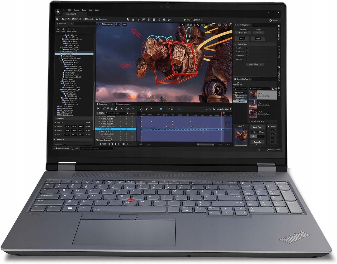 Klávesnice Lenovo ThinkPad P16 Gen 1 P16 Gen 2 5N21F39344 Uk s podsvícením