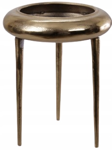 STOJAK NA KWIATY MISA KWIETNIK ZŁOTY METALOWY