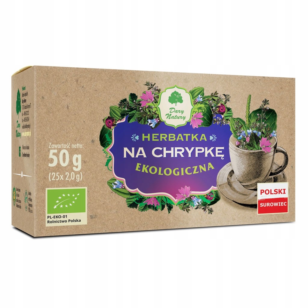 Levně Dary Natury Čaj na chrapot Bio (25 x 2 g) 50 g