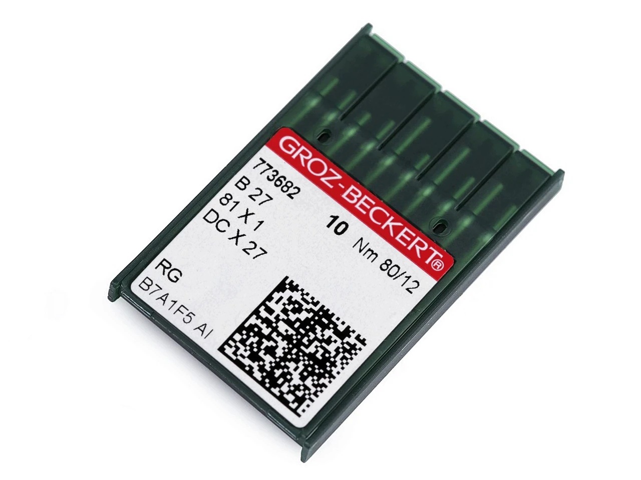 Šicí jehly Groz Beckert B27 10 box 1 (80/12) nikl