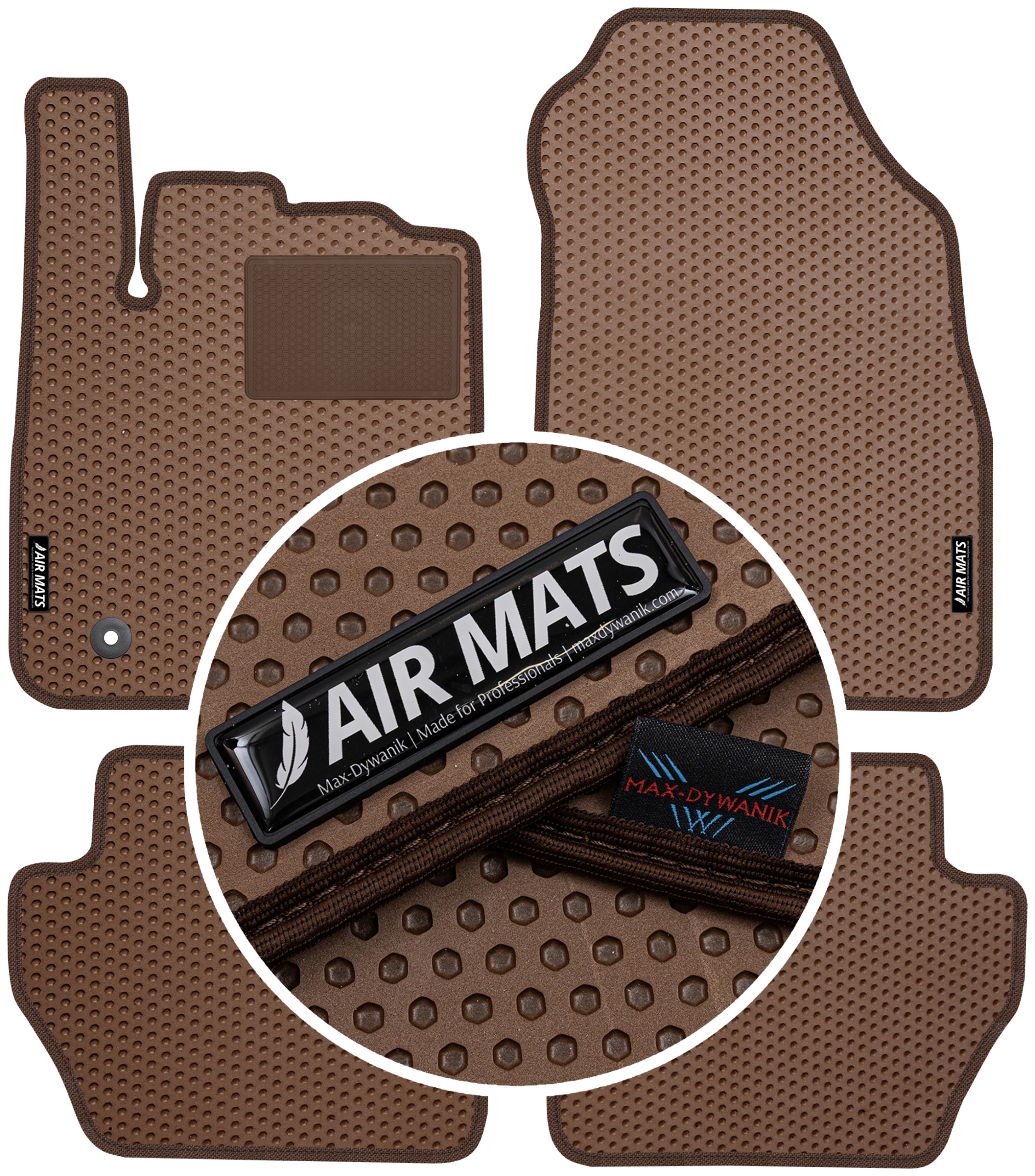 Ford Fiesta MK6 Fl 2011-2017 Gumové rohože Air Mats Hnědé
