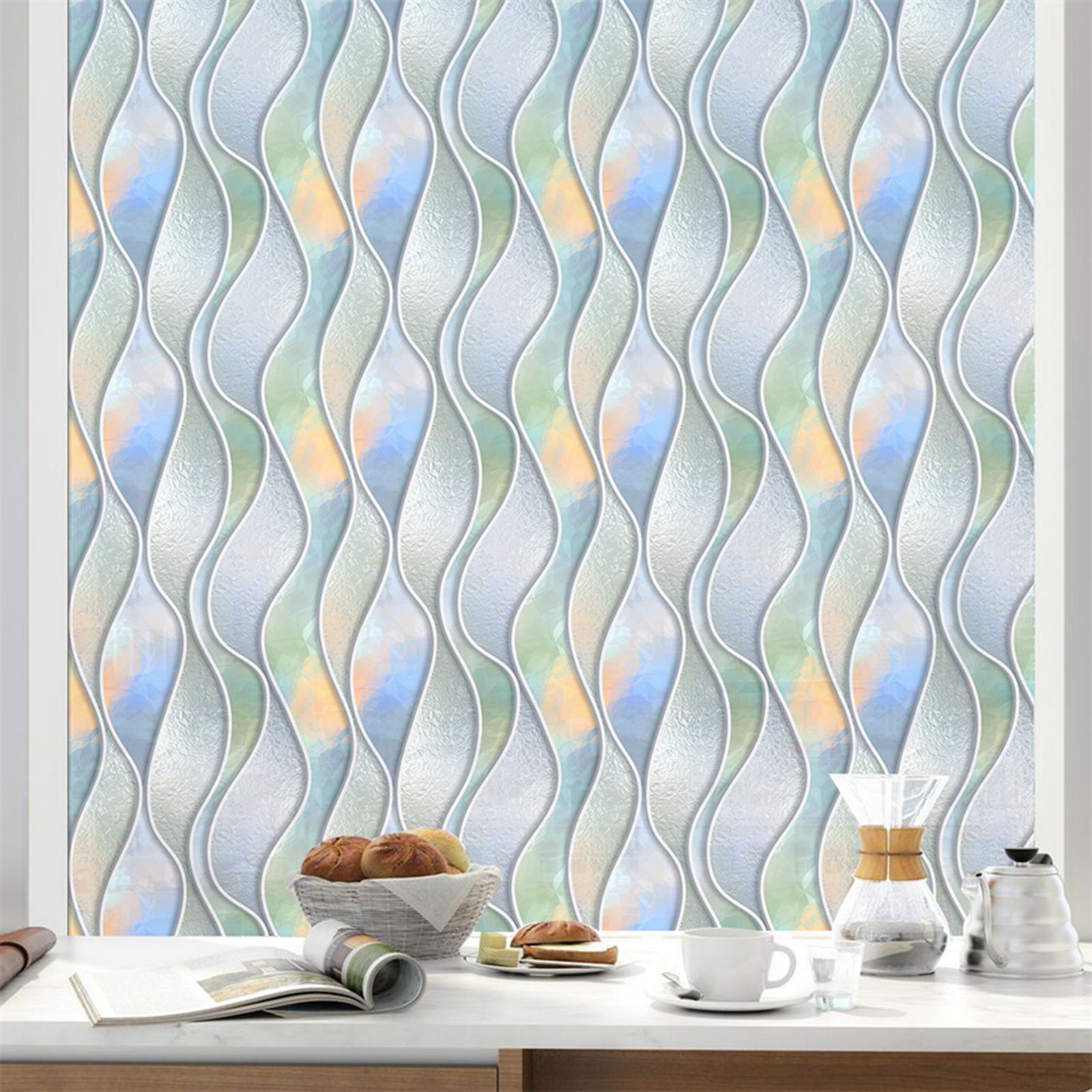 prywatności , Rainbow Window Clings, 3D Transparentność matowa