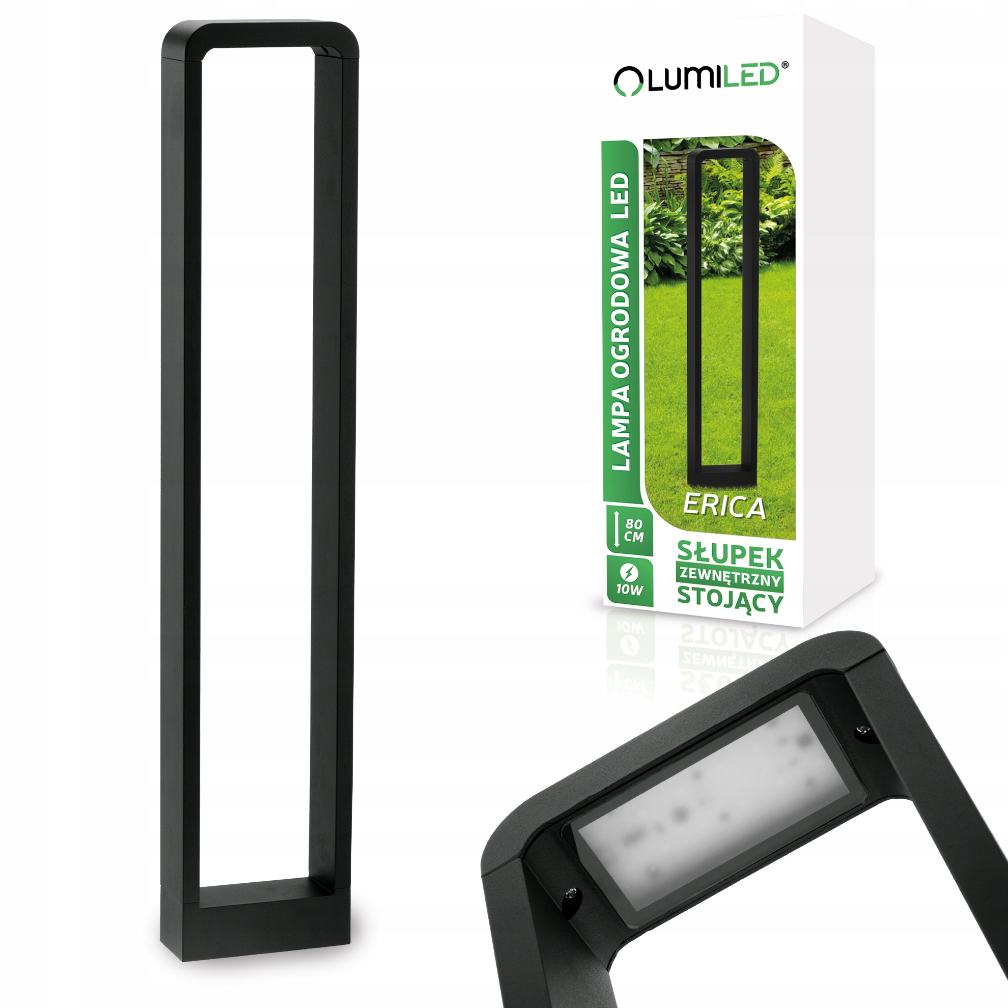 

Lampa Ogrodowa Led Zewnętrzna Stojąca Słupek 80cm