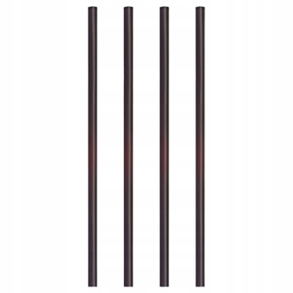 Słomki do shake 22cm śr.7 czarne 500szt Papstar