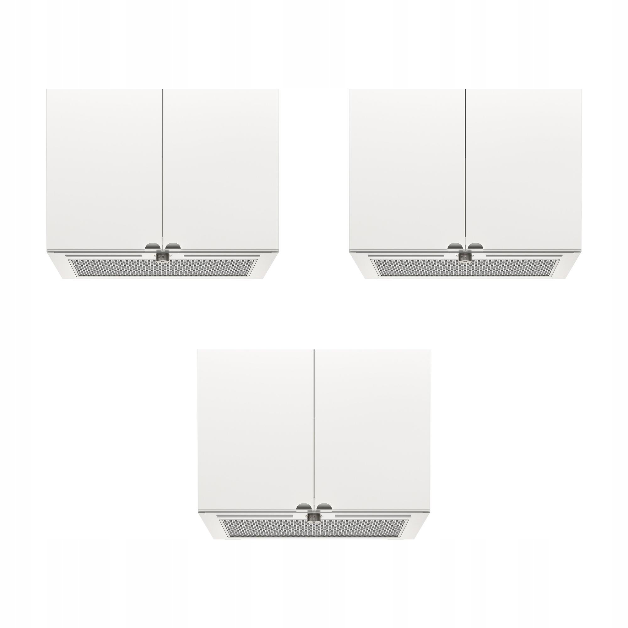 3 szt. Okap kominowy Underverk stal nierdz 60 cm 630 m3/h