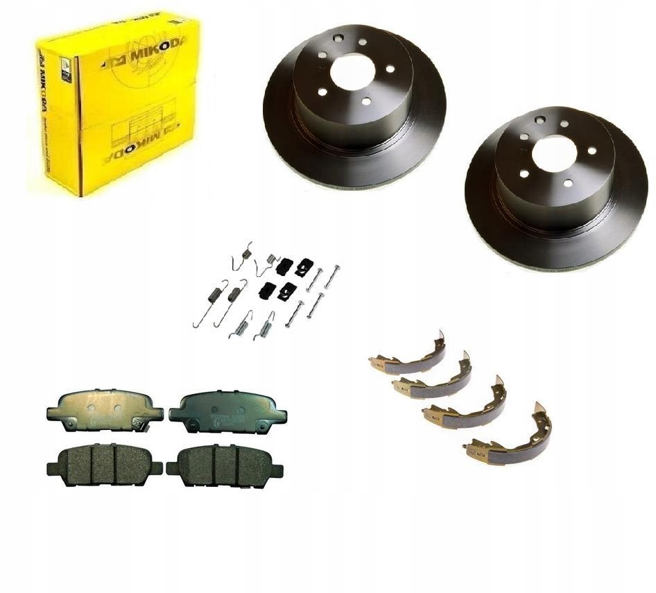 

Tarcze Klocki Szczęki Koleos 2008- Tył Kpl Wentyle