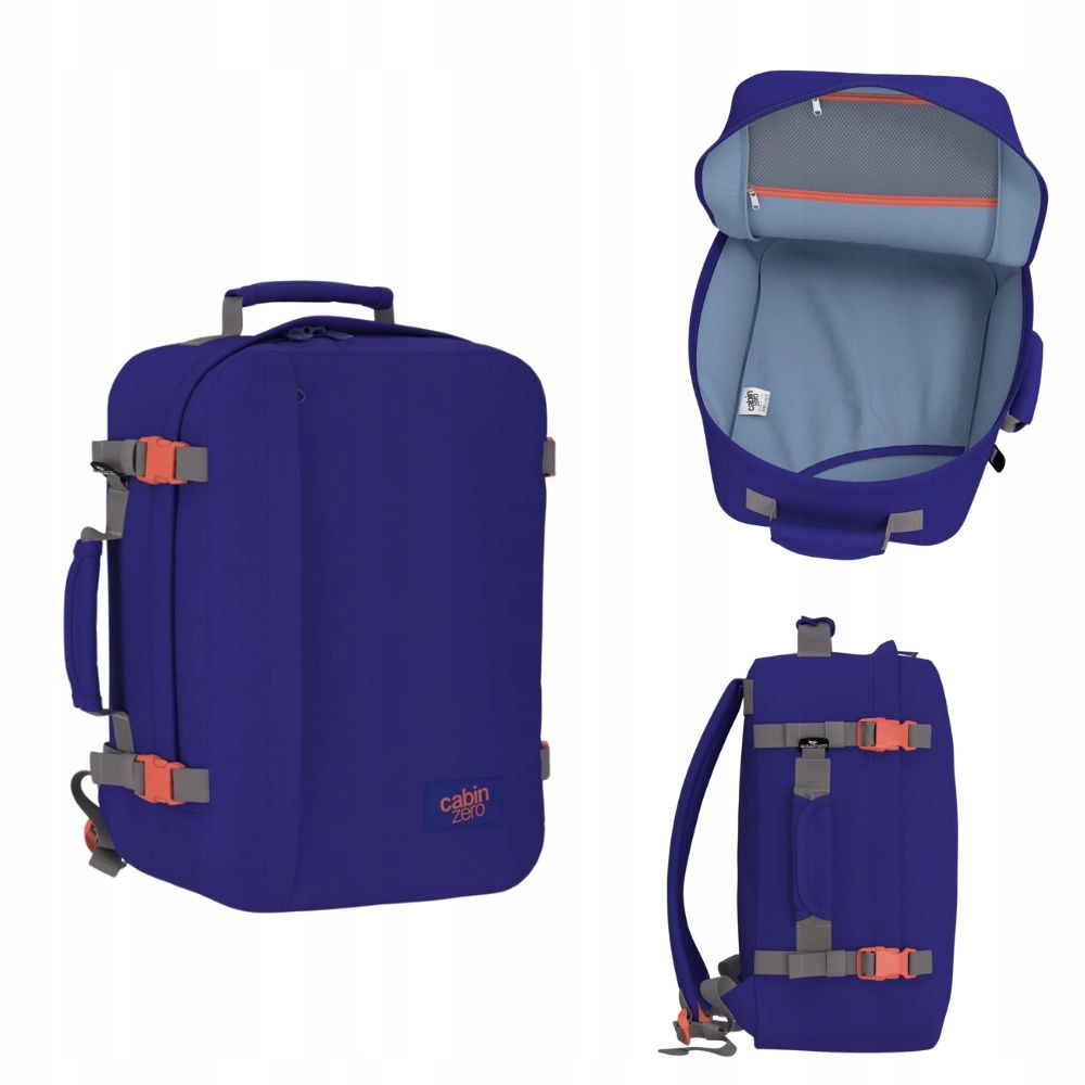 Lehký cestovní batoh 36l CabinZero CZ17 Neptun Blue příruční odolný
