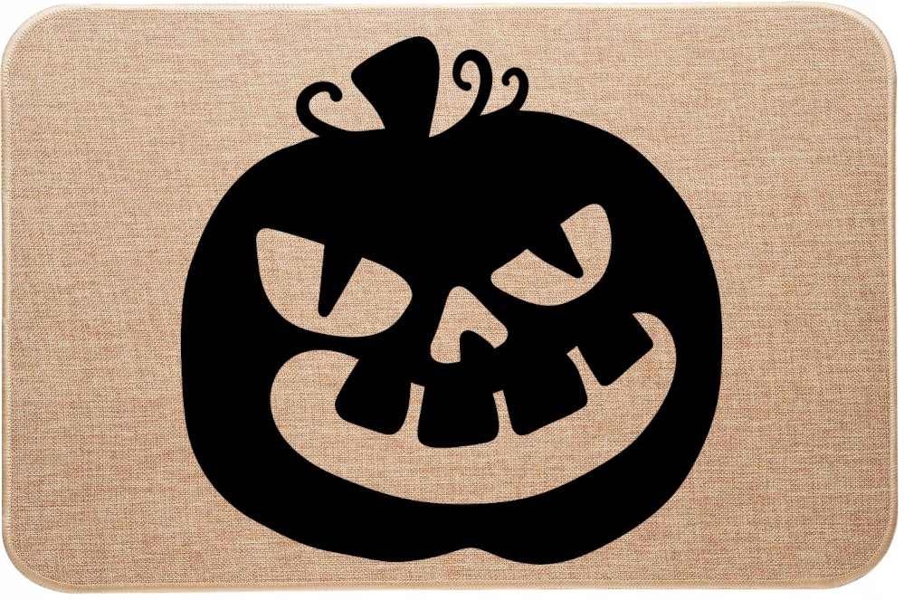 Lněná rohožka pod dveře na Halloween Dýně Pumpkin