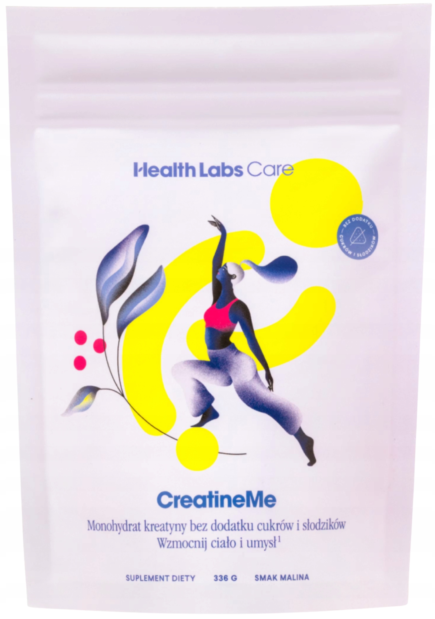 HealthLabs CreatineMe 336 g Trénink Regenerace Malinová svalová hmota Atp
