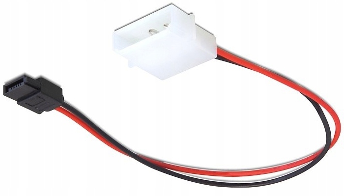 Kabel zasilający Molex(M)-SATA(F) 6pin 24cm Delock