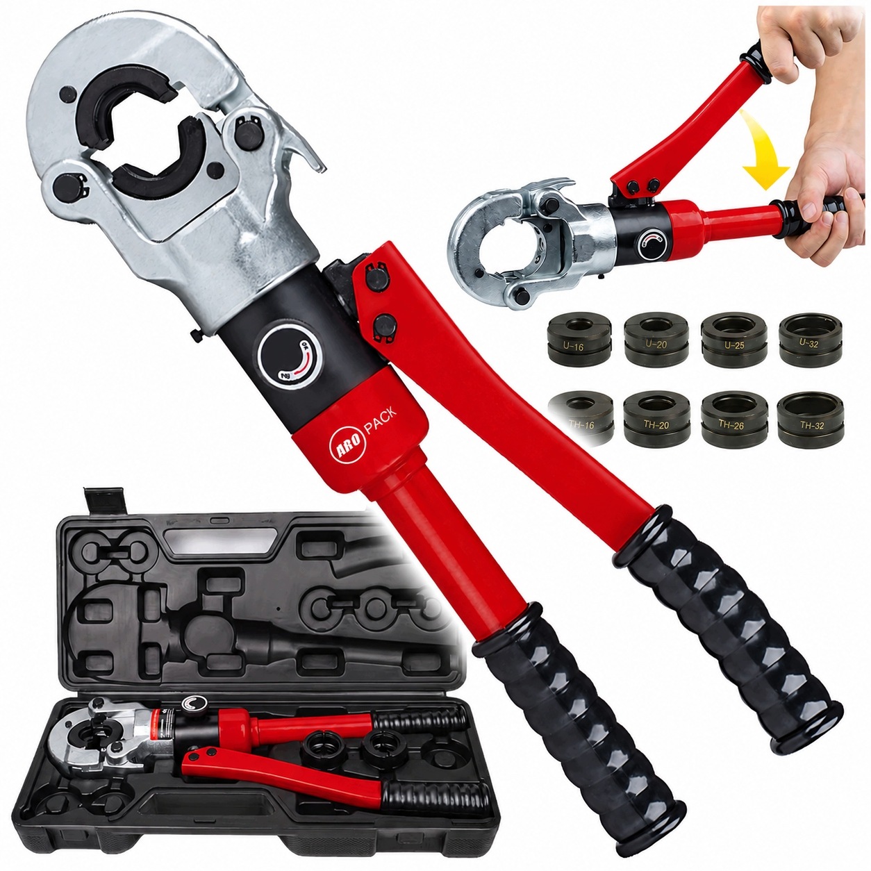 Hydraulická Lisovací Svorka Pro Trubky Pex 16-32 mm 8 Matric Lis Aro
