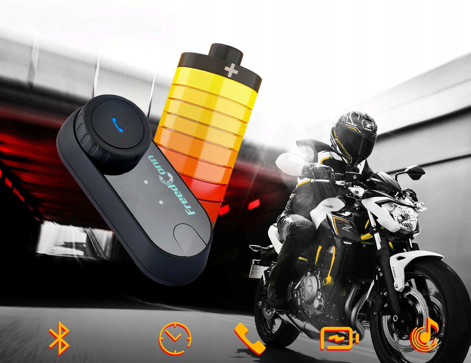 2x INTERKOM MOTOCYKL FREEDCONN T COM VB V3 PRO BT Limit sparowania do 3 interkomow