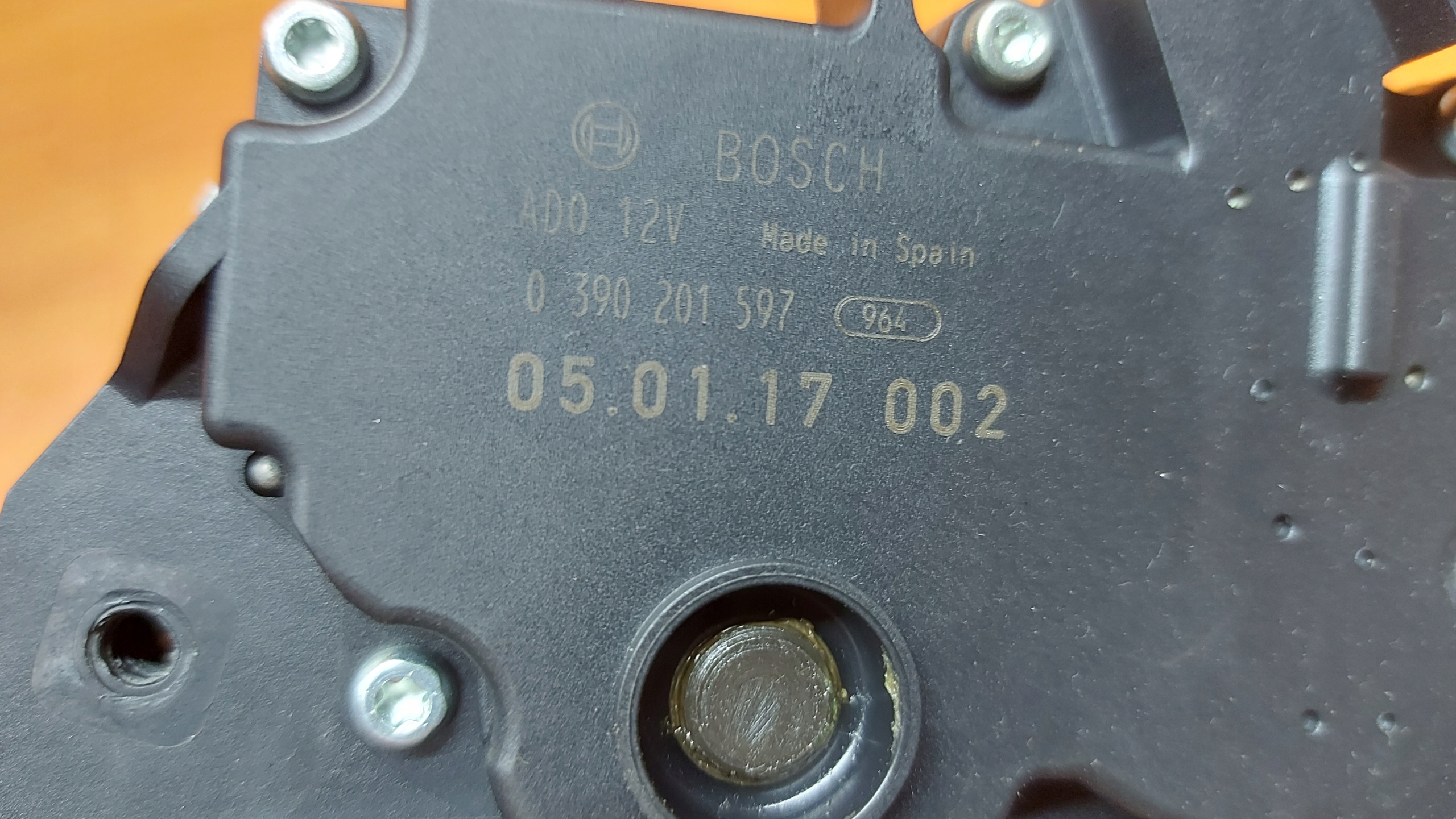 motor motor ablaktörlők far hátsó BMW 5 E61 04