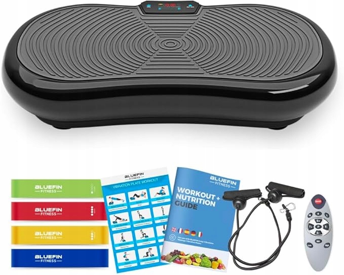 Płyta Platforma Bluefinfitness Ultra Slim Wibracyjna 180 Poziomów 5 Prg