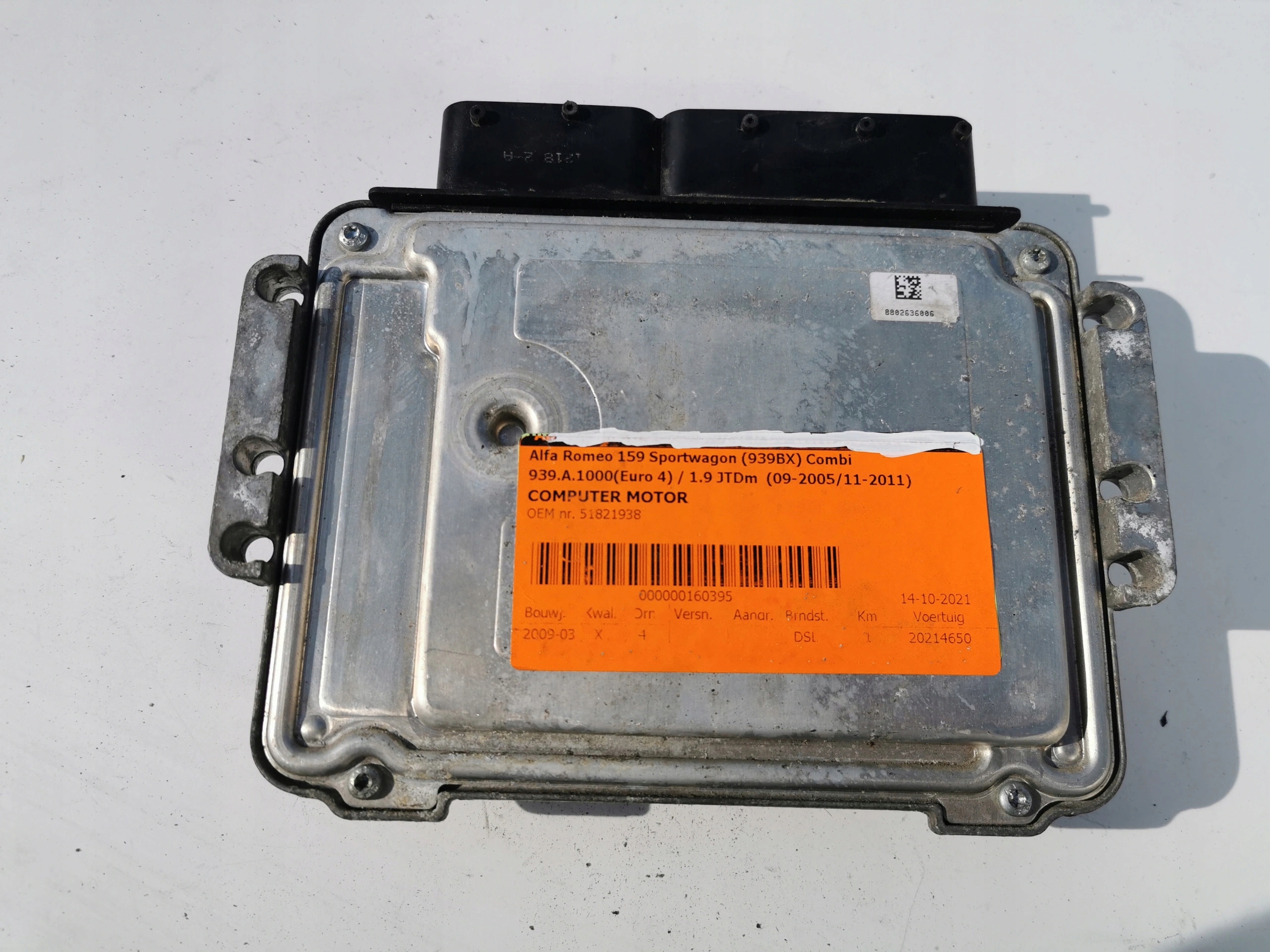 ALFA ROMEO 159 1.9JTD 0281015162 51821938 computer