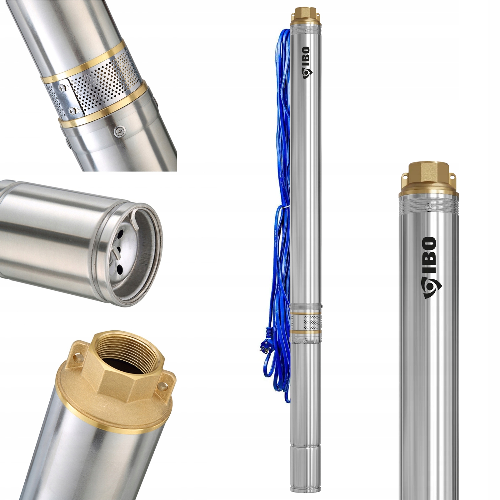 Pompa Głębinowa Do Wody Do Studni Antypiaskowa 3" TI15 Mocna Wydajna 230V