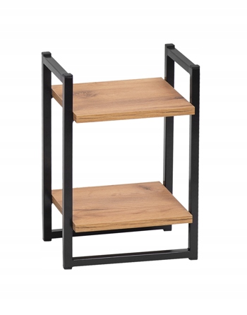 

Kwietnik metalowy loft czarny 2 półkowy Cage 40