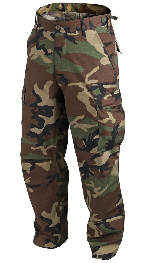 Spodnie Bojówki Wojskowe Moro Helikon Bdu Ripstop Us Woodland XL Regular